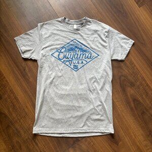 'Made in Cuyama' Grey Graphic T-Shirt - Size M